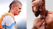 Look: Erling Haaland debuts new Viking braid hairstyle in training ...
