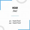 три формы глагола Hear в английском языке