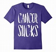 Cancer Sucks T Shirt Funny Breast Cancer Awareness Shirts-Art – Artvinatee