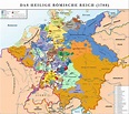 Map of the Holy Roman Empire in 1789. The map is dominated by the ...