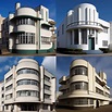 Art Moderne architecture Midjourney style | Andrei Kovalev's Midlibrary 2.0