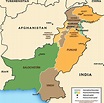 Mapa do Paquistão / Paquistão mapa online