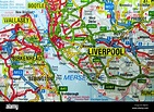 Mapa de la ciudad de liverpool fotografías e imágenes de alta ...