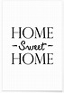 Home Sweet Home póster | JUNIQE