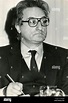 Italian politician, partisan and journalist Aldo Tortorella, 1980s ...