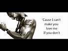 Tank - I Can't Make You Love Me [w/ Lyrics on screen] HQ - YouTube