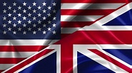United States USA vs Great Britain England flags comparison concept ...