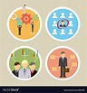 Human resources icons Royalty Free Vector Image