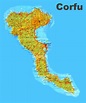 Corfu sightseeing map