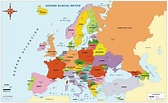 Mapa político de Europa | Geografía Turística