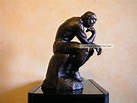 Der Denker A. Rodin Signiert 4, 8 Kg Bronze Statue Skulptur Bronzefigur ...
