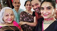 Famous Actress Rohini Hattangadi With Her Son, and Daughter-in-Law ...