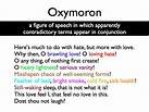 Oxymoron Poems