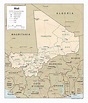 Landkarte Mali (Politische Karte) : Weltkarte.com - Karten und ...