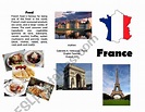 Brochure about France - ESL worksheet by gabyvelaflor