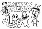 Rainbow Friends Coloring Pages - Coloring Home