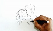Drawing Tutorial How To Draw A Couple Kissing Youtube - vrogue.co