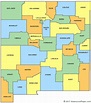 Nm Map With Counties - Cities And Towns Map