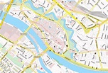Rathaus-Stadtplan mit Satellitenbild und Hotels von Bremen