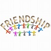 Vector image of colorful friendship logo | Free SVG