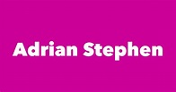 Adrian Stephen - Spouse, Children, Birthday & More