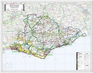 The Map Centre, County Map of East Sussex | MapSherpa