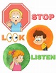 Stop Look Listen Poster by RTroccoliSLP | TPT