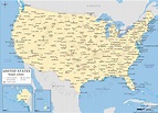 US Cities Map, US Major Cities Map, USA Map with States and Cities