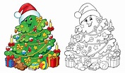 Top 58+ imagen dibujos navideños para colorear - Ecover.mx