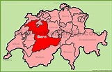 Canton of Bern location on the Switzerland map - Ontheworldmap.com