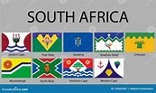 All Flags Of Regions South Africa Royalty-Free Stock Photo ...