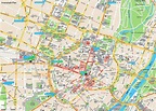 Touristischer Innenstadtplan von München
