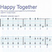 Happy together | Tablaturas