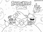 Dibujos Sin Colorear: Dibujos de Angry Birds Space para Colorear