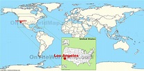 Los Angeles on the World Map - Ontheworldmap.com