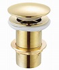 Brass Full Threaded Pop Up Waste Coupling 32 MM ~ 4", Brass Top (Gold ...