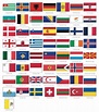 Banderas de Europa – Estudio de SITOgraphics