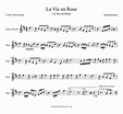 tubescore: Sheet music La Vie en Rose Tenor Saxophone, Soprano ...