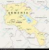 armenien political map - Lizenzfreies Foto - #13532180 - Bildagentur ...