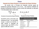 PPT - Gases Equação dos Gases Perfeitos e Constantes dos Gases ...