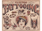 59 Pcs Vintage Tattoo Poster Prints for Tattoo Studio Retro Tattoo ...