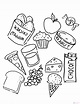 Moldes Alimentacion Dia Colorear Sketch Coloring Page