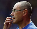 Maurizio Sarri chews cigarette butts during Huddersfield vs Chelsea ...