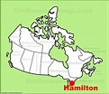 Hamilton location on the Canada Map - Ontheworldmap.com