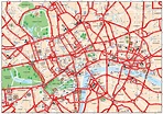 Plano y mapa turistico de Londres : monumentos y tours