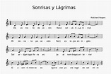 Sonrisas Y Lagrimas Partitura Piano, HD Png Download , Transparent Png ...