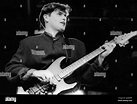 Charlie Burchill, guitarist with the rock group Simple Minds entertains ...