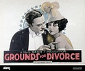 GROUNDS FOR DIVORCE, from left: Harry Myers, Florence Vidor, 1925 Stock ...