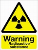 Warning radioactive substance sign - Signs 2 Safety