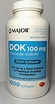 Major DOK Docusate Sodium Stool Softener Tablets, 100 mg, 1000 Count ...